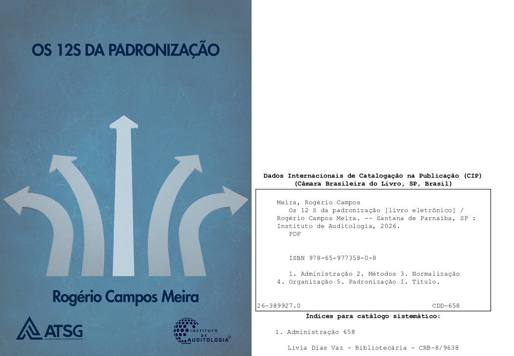 Registro bibliográfico e ISBN de obra sobre os 12S da Padronização