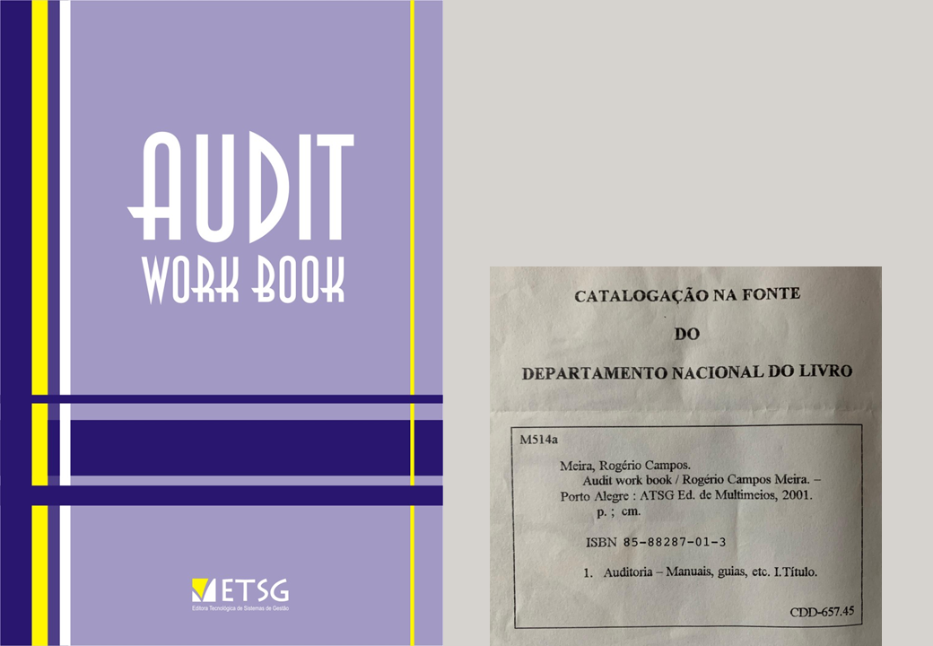 Registro bibliográfico e ISBN do Audit Work Book